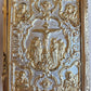 GREEK RUSSIAN ORTHODOX CHURCH GOSPEL GILT BRASS COVERS folio VINTAGE Bible