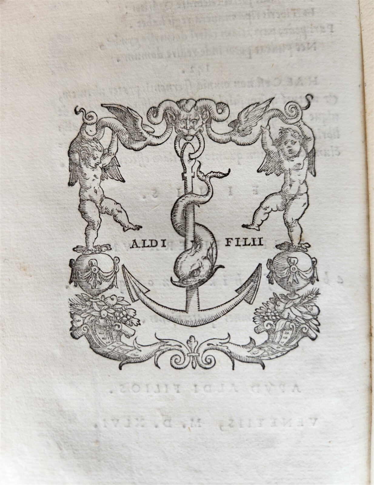 1546 ALDINE PRESS CICERO PHILOSOPHY antique 16th CENTURY Aldus