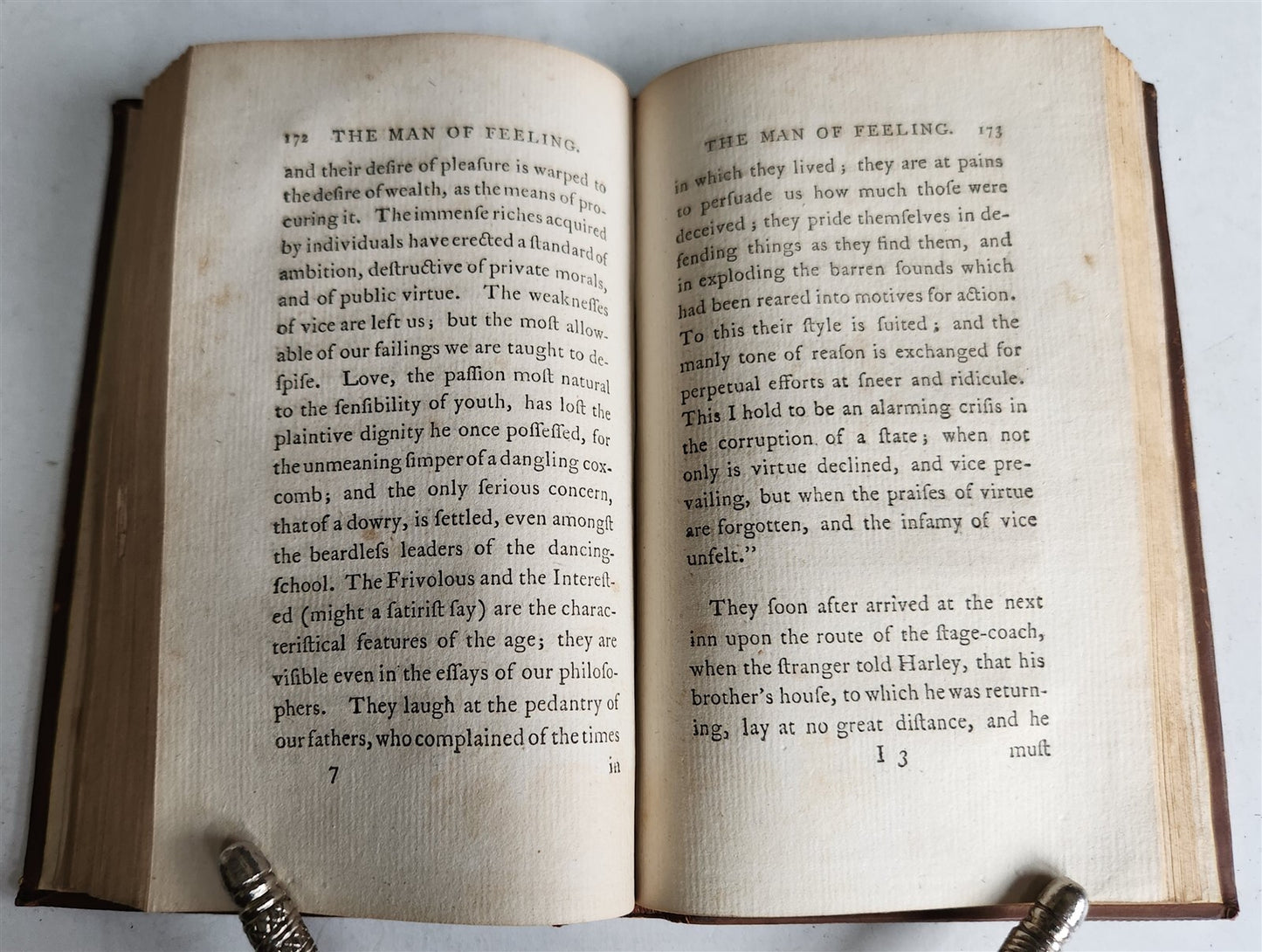 1787 MAN of FEELING antique by Mackenzie in ENGLISH