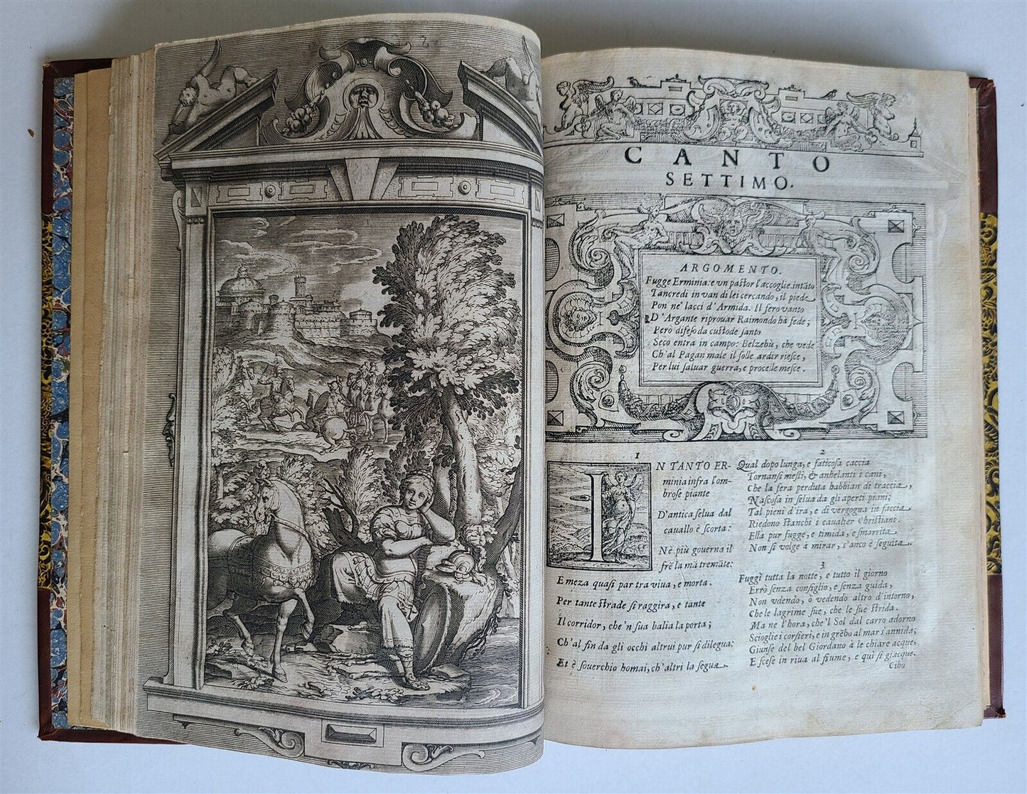 1617 TORQUATO TASSO La Gerusalemme liberata AMAZINGLY ILLUSTRATED antique FOLIO