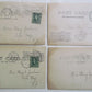 BRIDGETON NJ LOT OF 4 1906-1907 antique REAL PHOTO POSTCARDS RPPC CAPE MAY sent