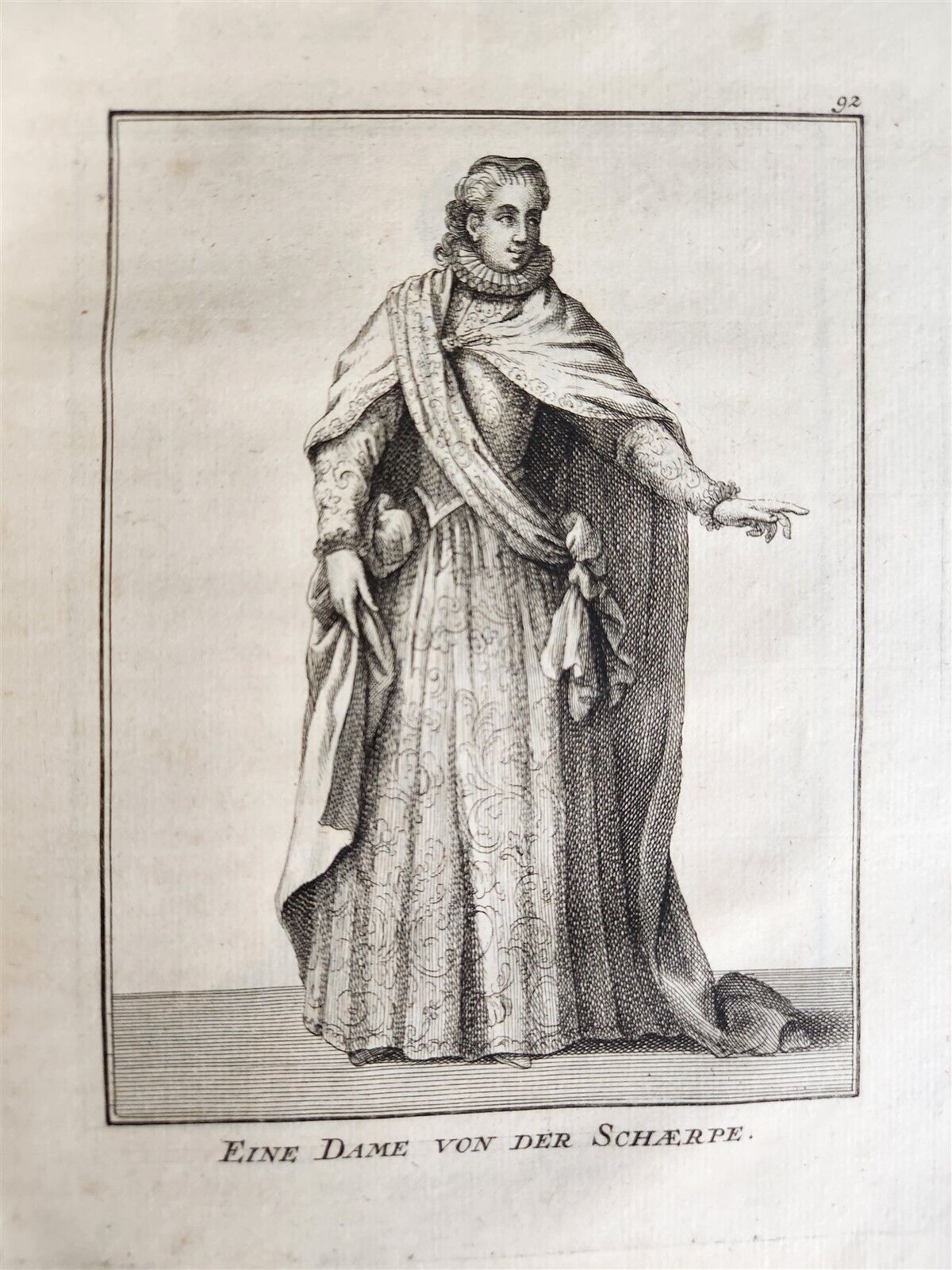 1756 ILLUSTRATED COSTUME HISTORY of MONKS & KNIGHTS for both sexes antique