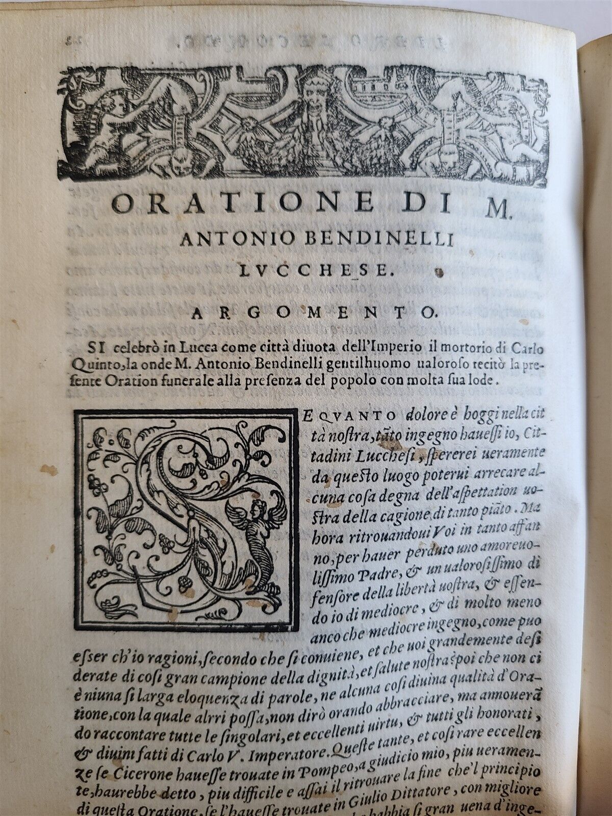 1569 ORATIONS by MANY ILLUSTRIOUS MEN - FRANCESCO SANSOVINO antique VELLUM