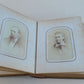 19th century AMERICAN PHOTO ALBUM w/ WASHINGTON PORTRAIT CLASPS antique RARE