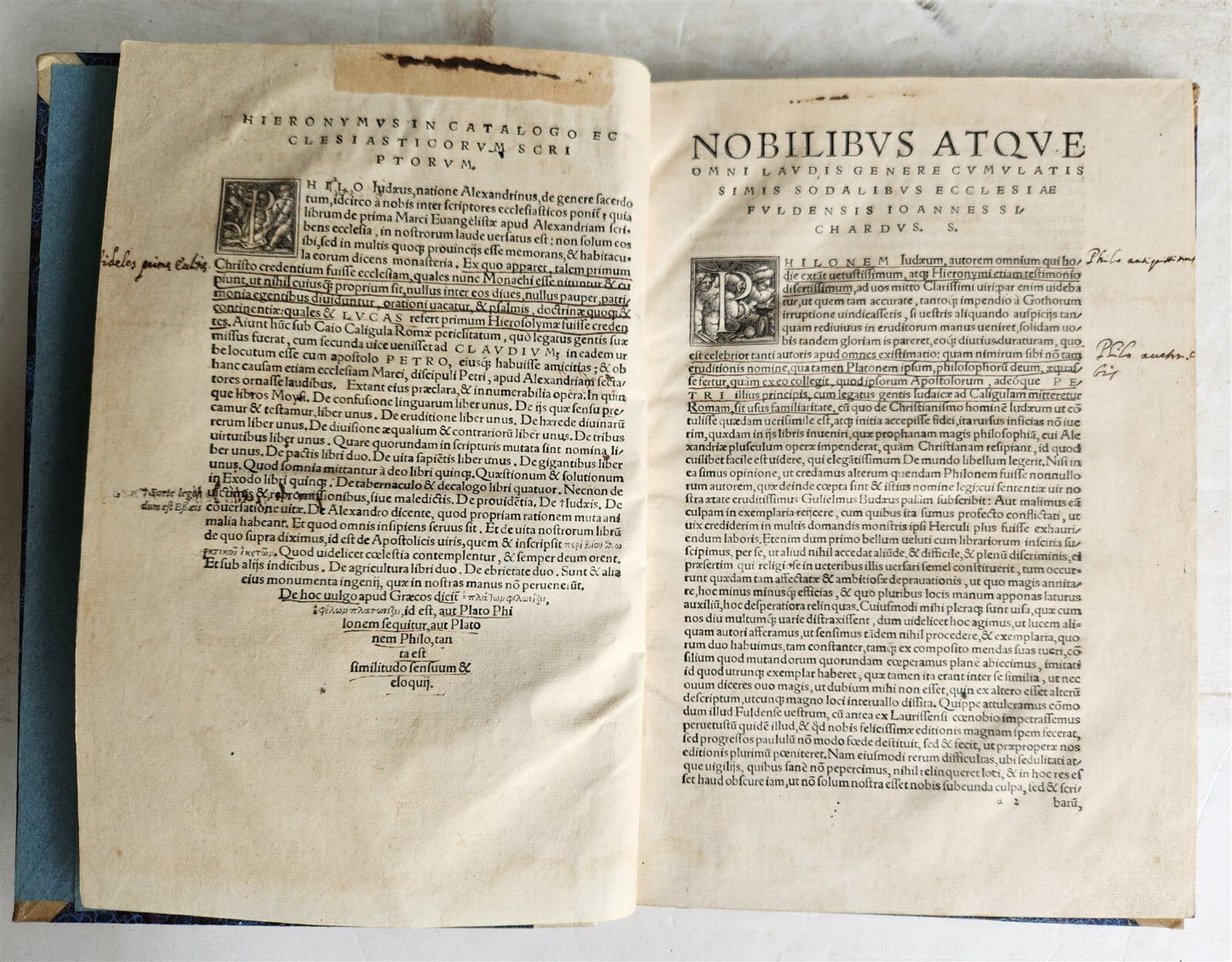 1527 POST-INCUNABULA PHILO of ALEXANDRIA antique Philonis Iudaei JUDAICA