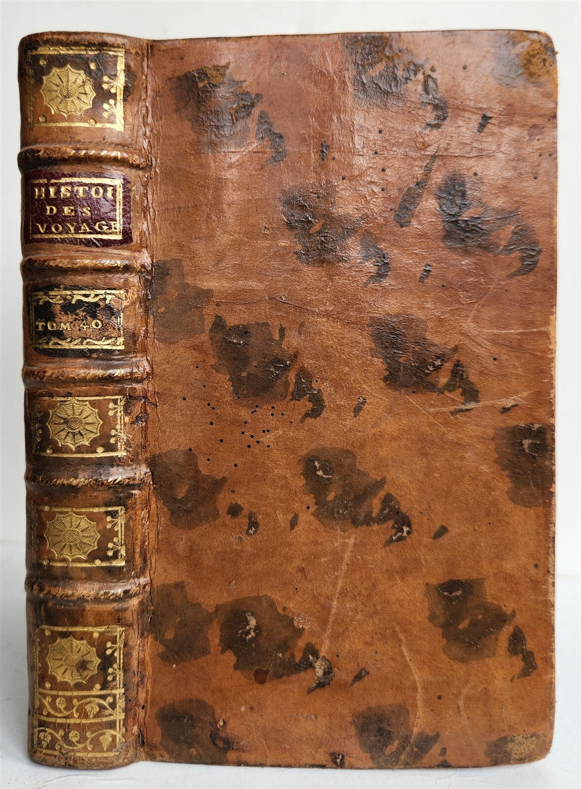 1752 HISTOIRE des VOYAGES illustrated TRAVELS to JAPAN vol. 40 antique