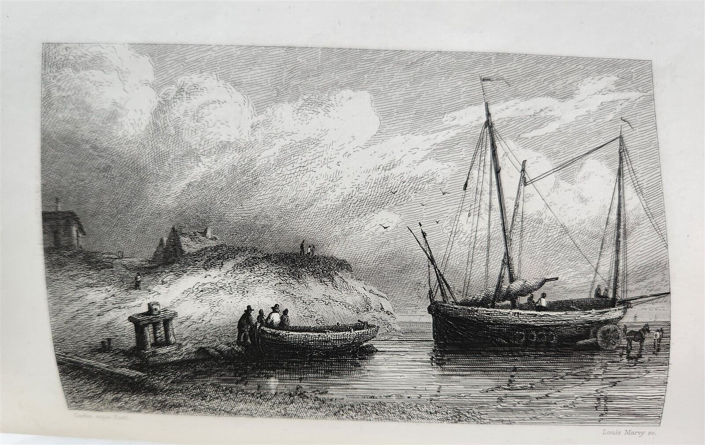 1844 MARINES HISTORY ILLUSTRATED antique LA MARINE King of Hanover PROVENANCE