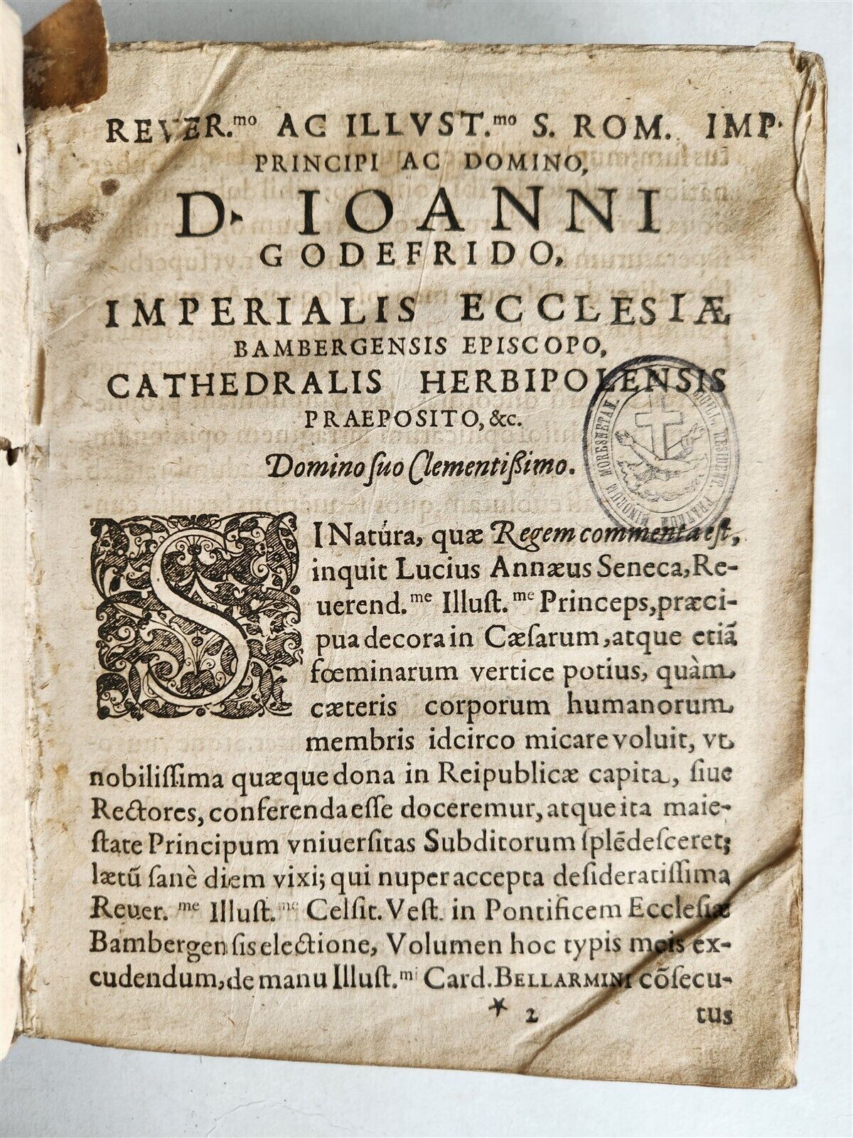 1619 EXPLANATIO in PSALMOS by ROBERT BELLARMINE antique vellum bound