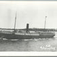 STEAMSHIP LEXINGTON VINTAGE REAL PHOTO POSTCARD RPPC