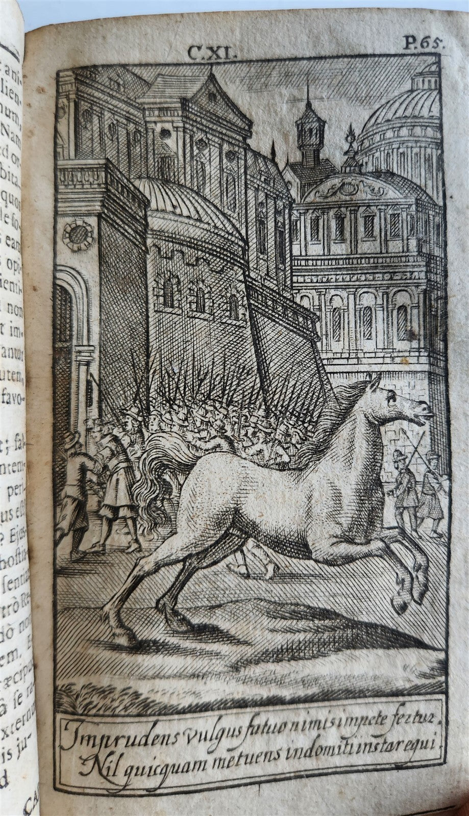 1724 ILLUSTRATED POLITICAL NOVEL antique Joannis Barclaii Argenis