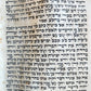 TORAH SCROLL FRAGMENT MANUSCRIPT on VELLUM antique BIBLE EXODUS 21:28-34:35