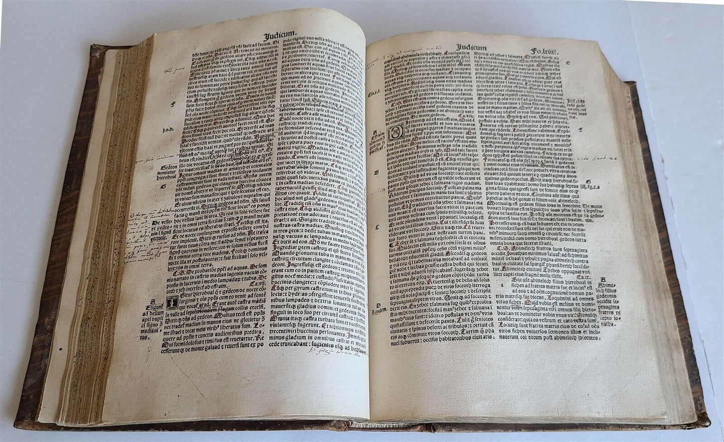 1509 BIBILE in LATIN POST-INCUNABULA antique LYON BIBLIA LATINA rare