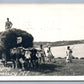 LUNENBURG NS CANADA HAYING VINTAGE REAL PHOTO POSTCARD RPPC