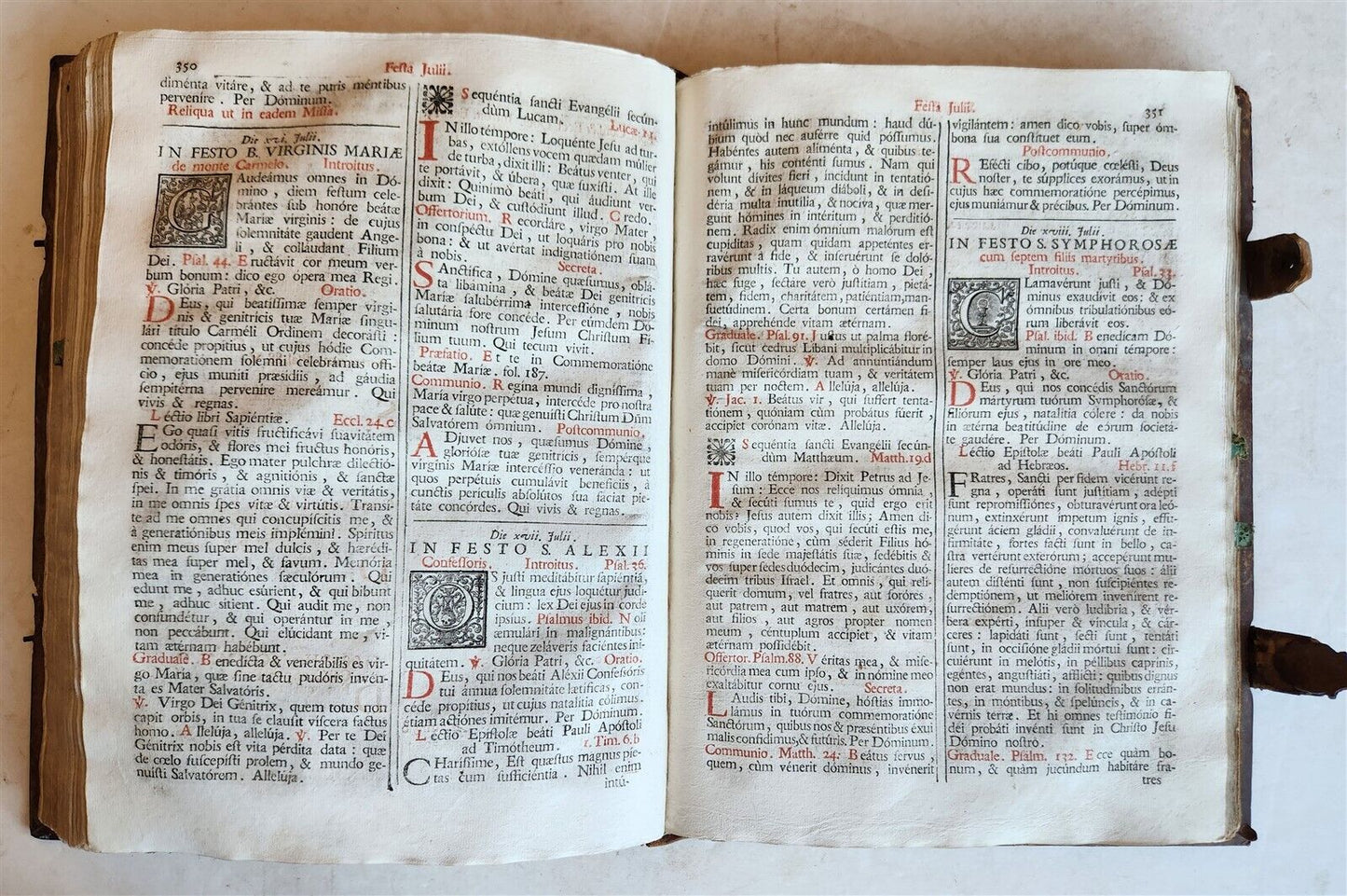 1757 MISSALE ROMANUM antique FOLIO