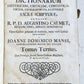 1736 AUGUSTINO CALMET antique BLIND STAMPED PIGSKIN BOUND FOLIO