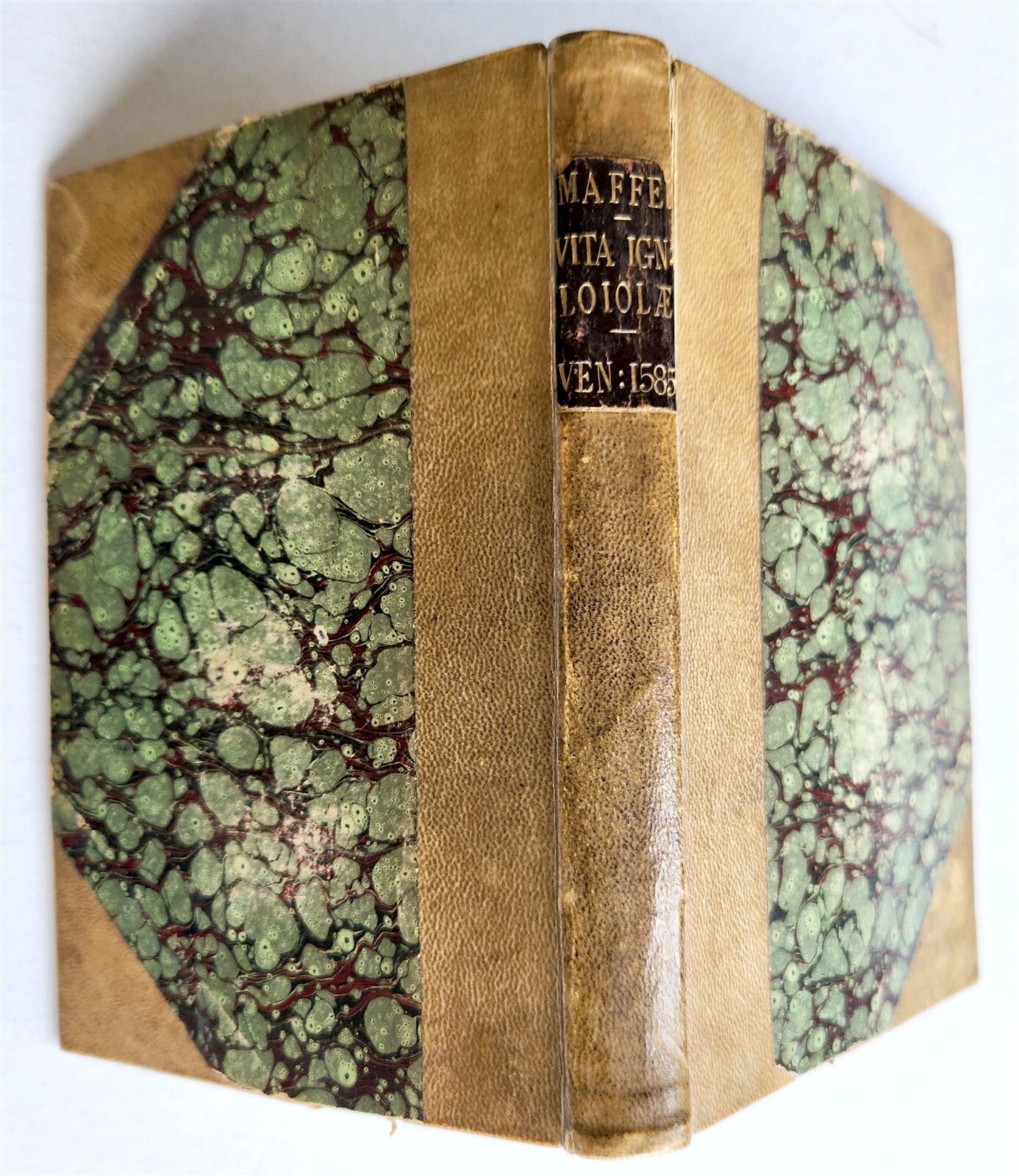 1585 IGNATII LOYOLA BIOGRAPHY antique De vita et moribus Ignatii Loiolae 16th C.