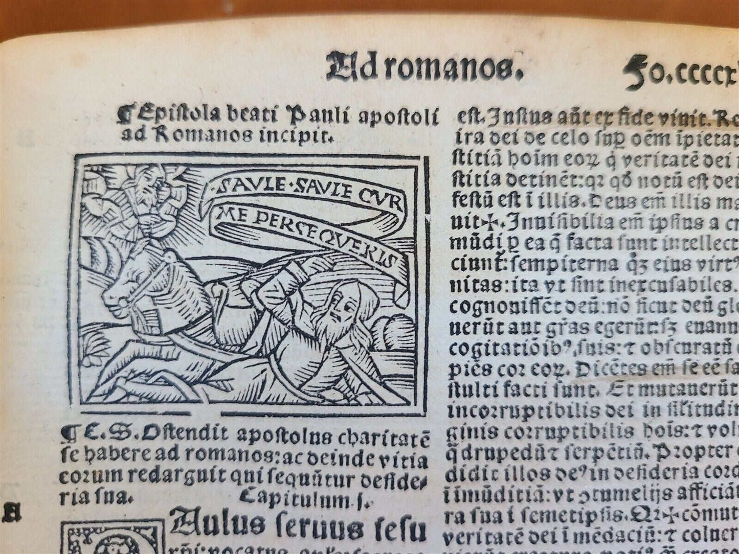 1524 BIBLIA POST-INCUNABULA ILLUSTRATED antique 16th CENTURY BIBLIA scarce