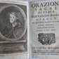 1773 ORAZIONI SACRE CAPPUCCINO BERNARDO MARIA GIACCO antique 2 vellum volumes