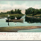 CHIPPEWA LAKE NY THE INLET ANTIQUE POSTCARD