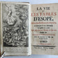 1758 FABLES of AESOP in FRENCH & GERMAN antique
