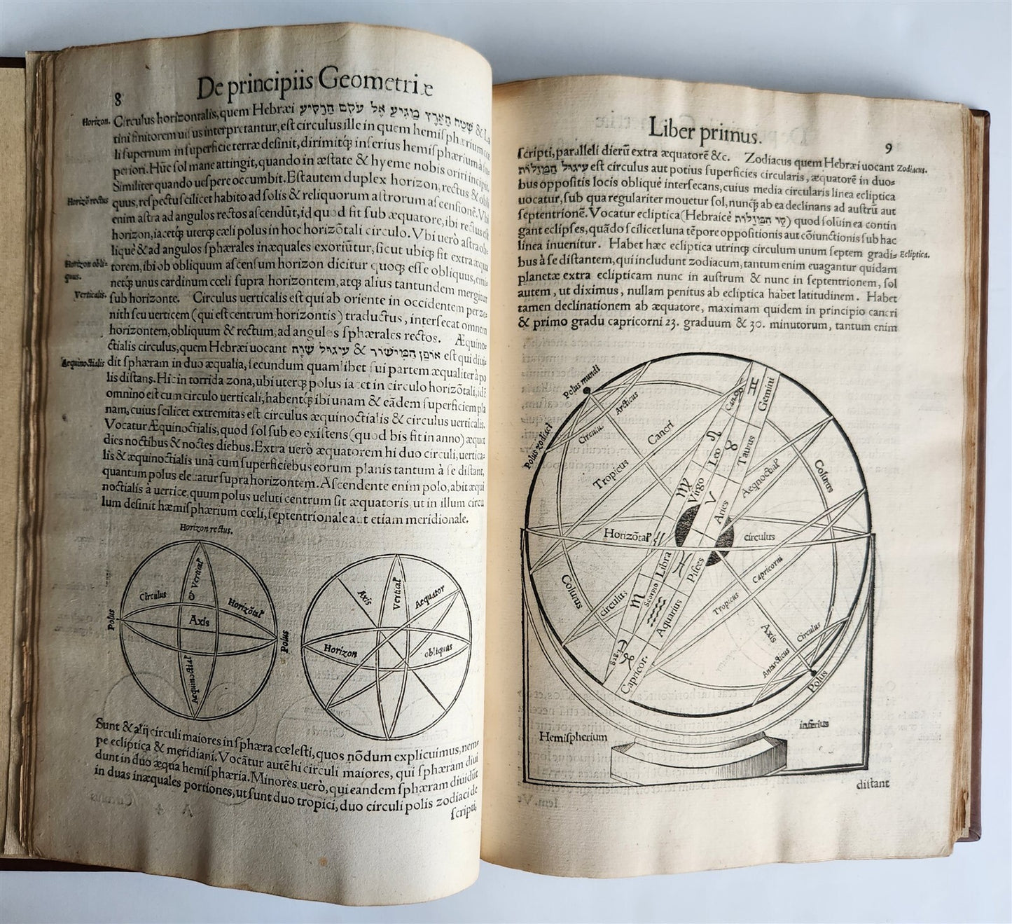 1551 RUDIMENTA MATHEMATICA by SEBASTIAN MUNSTER antique ILLUSTRATED 1st EDITION