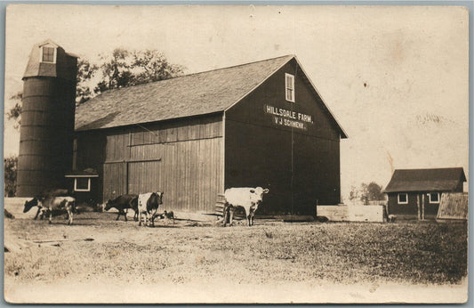MILLER CITY OH HILLSDALE FARM ANTIQUE REAL PHOTO POSTCARD RPPC