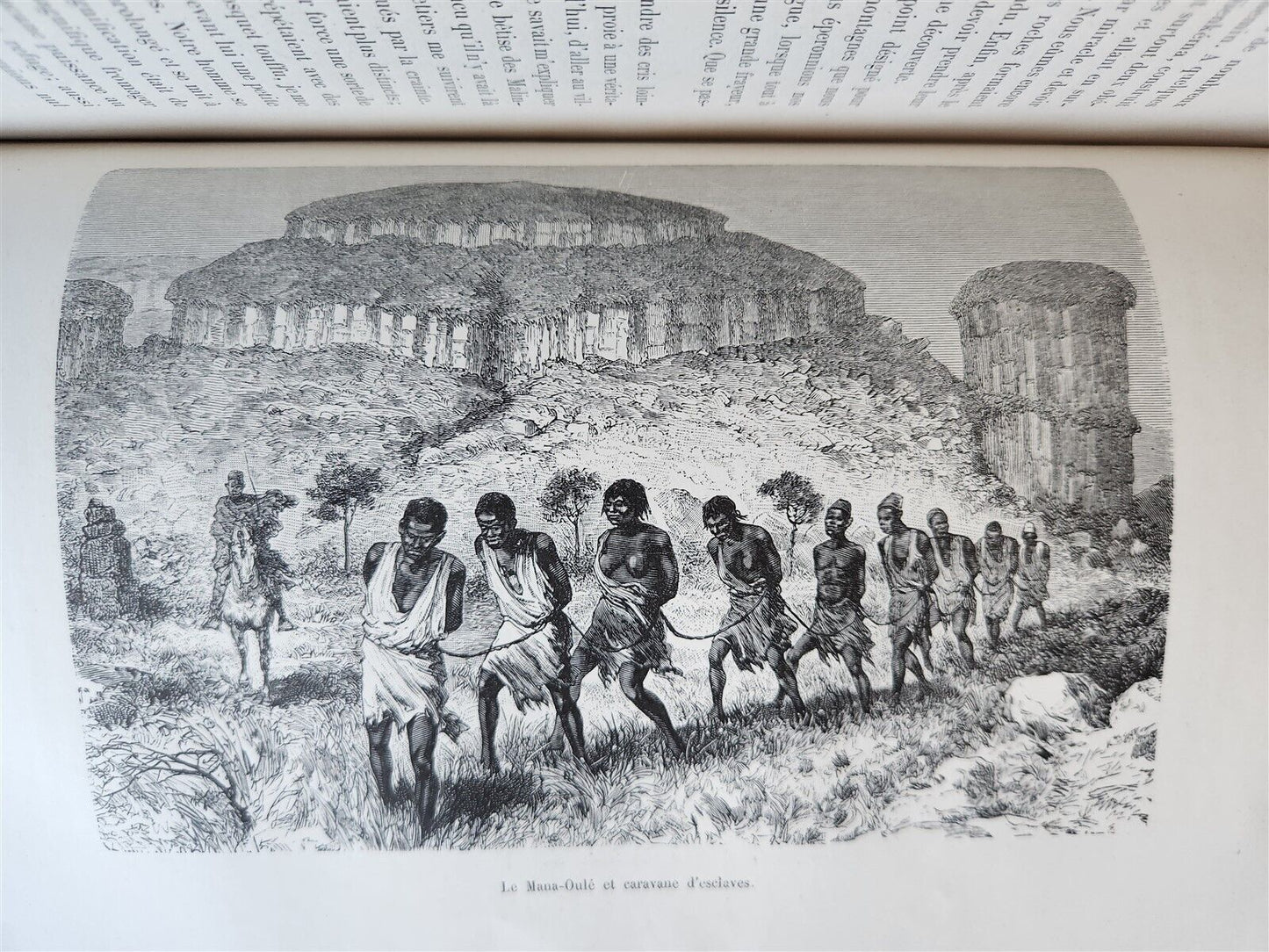 1885 AFRICA EXPLORATION VOYAGE SOUDAN FRANCAIS Haut-Niger antique ILLUSTRATED