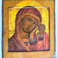 RUSSIAN ICON of KAZAN MOTHER OF GOD antique LATE 18th century