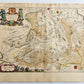 1640 Overijssel NETHERLANDS MAP by WILLEM BLAEU antique AUTHENTIC handcolored