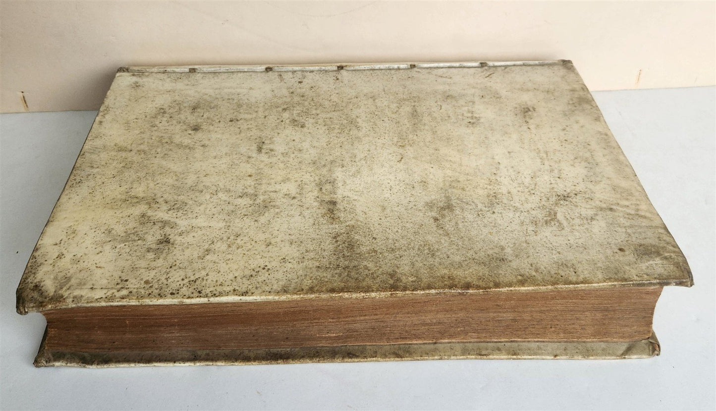 1709 HISTORIA ECCLESIASTICA VELLUM BOUND FOLIO antique