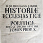 1709 HISTORIA ECCLESIASTICA VELLUM BOUND FOLIO antique