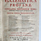 1709 HISTORIA ECCLESIASTICA VELLUM BOUND FOLIO antique