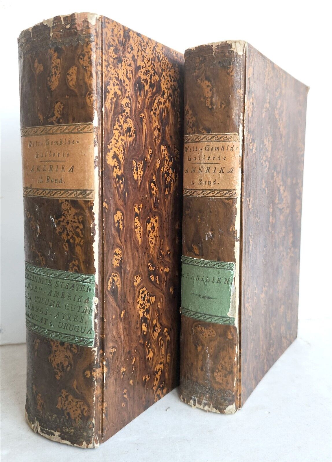 1838 ILLUSTRATED HISTORY of NORTH AMERICA Brazil Columbia & Gyana antique