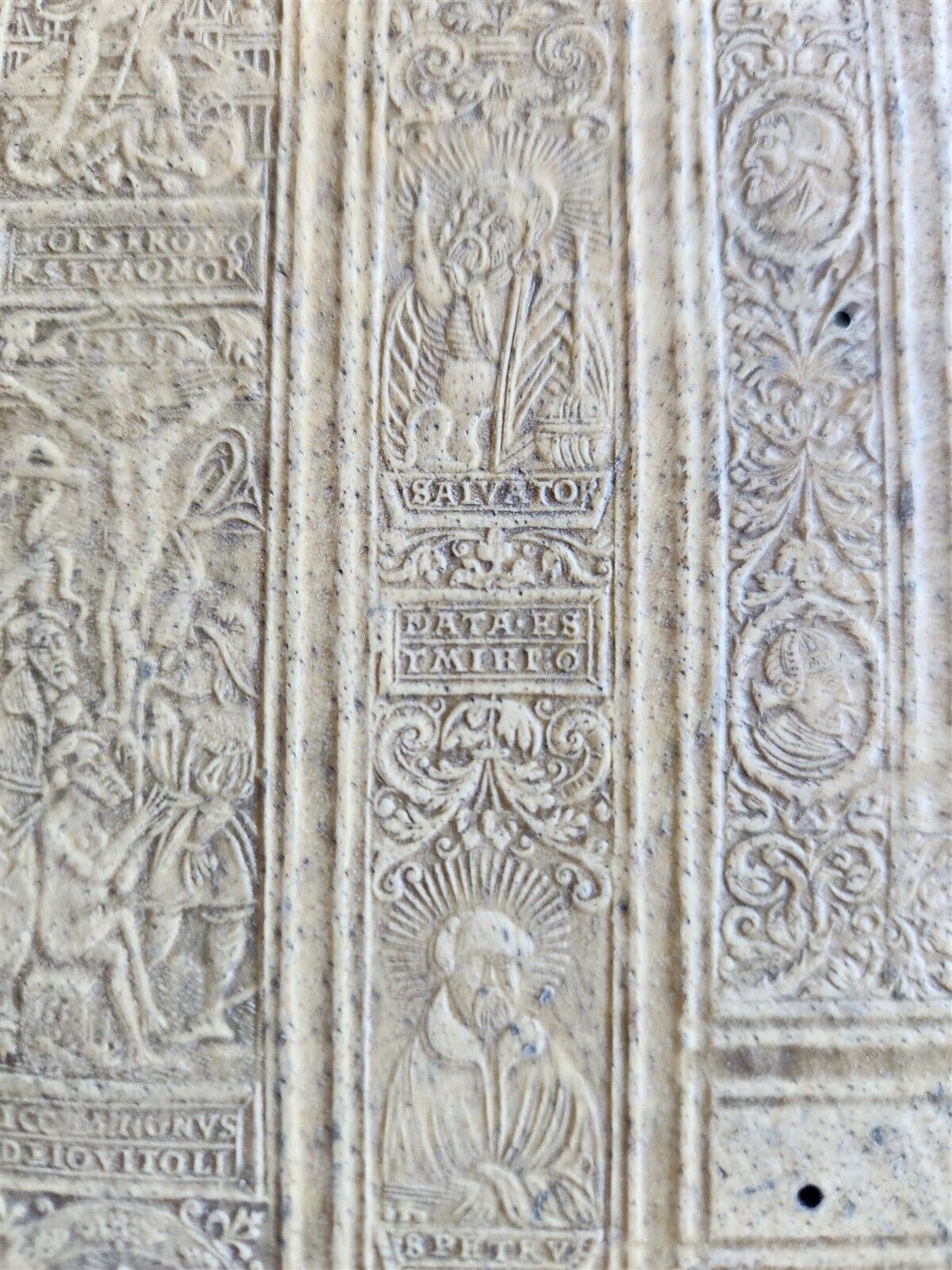 1593 DISPUTATIONES AGAINST HERETICS ROBERTI BELLARMINI antique PIGSKIN FOLIO v.3