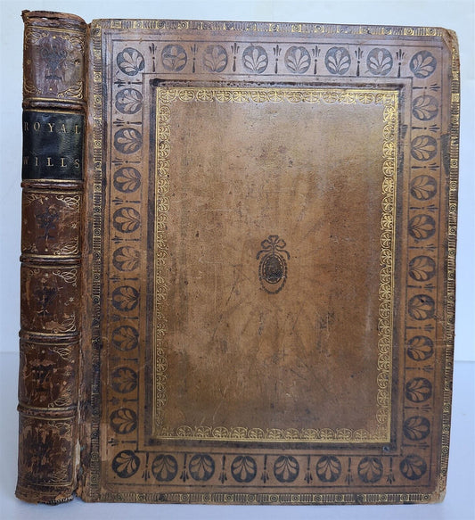 1780 BRITISH ROYALTY WILLS COLLECTION by John Nichols antique