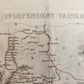 1851 INDEPENDENT TARTARY CENTRAL ASIA RUSSIA KAZAKHSTAN UZBEKISTAN antique MAP