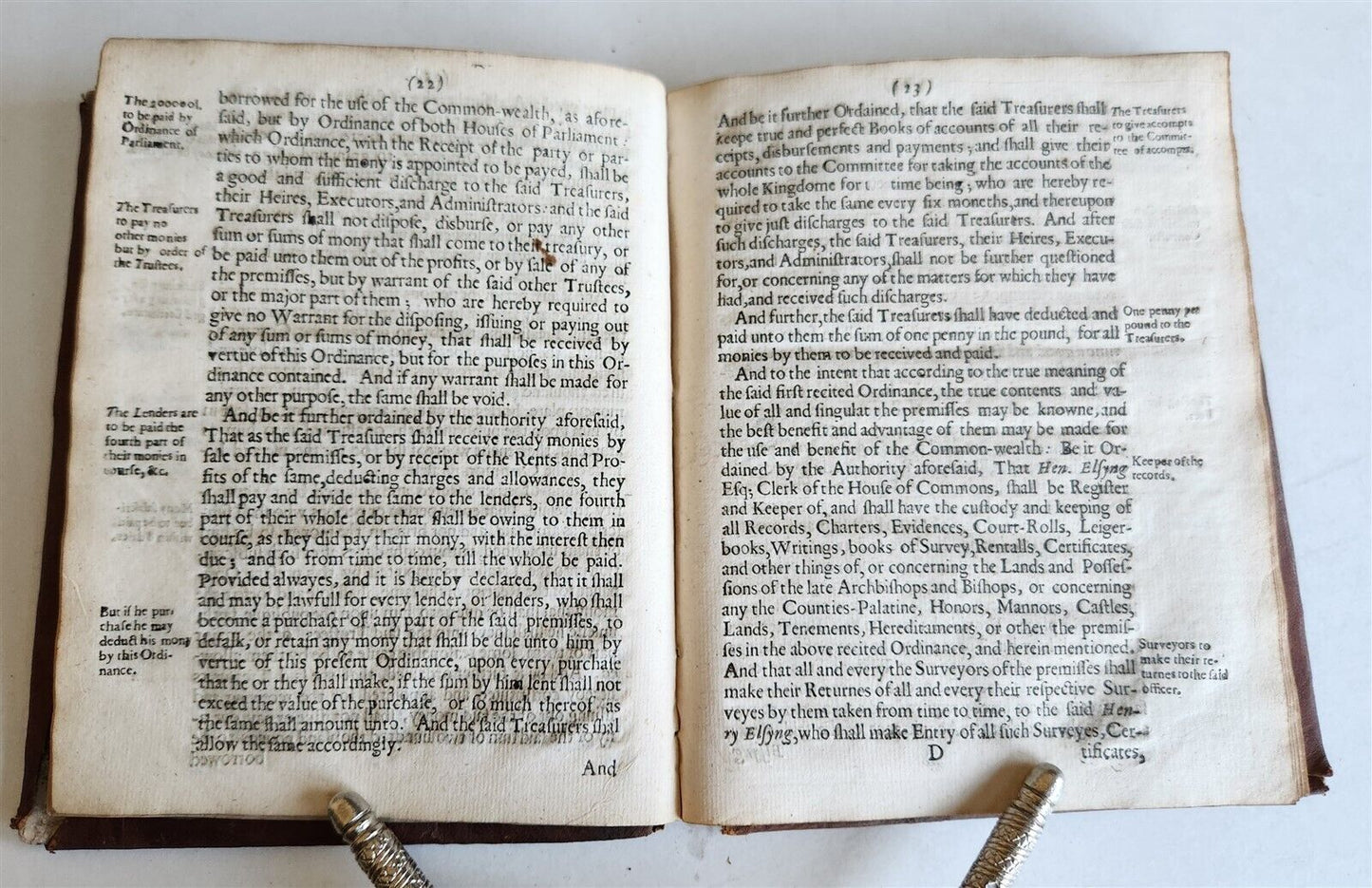 1648 ORDINANCES of the LORDS & COMMONS in PARLIAMENT antique in ENGLISH