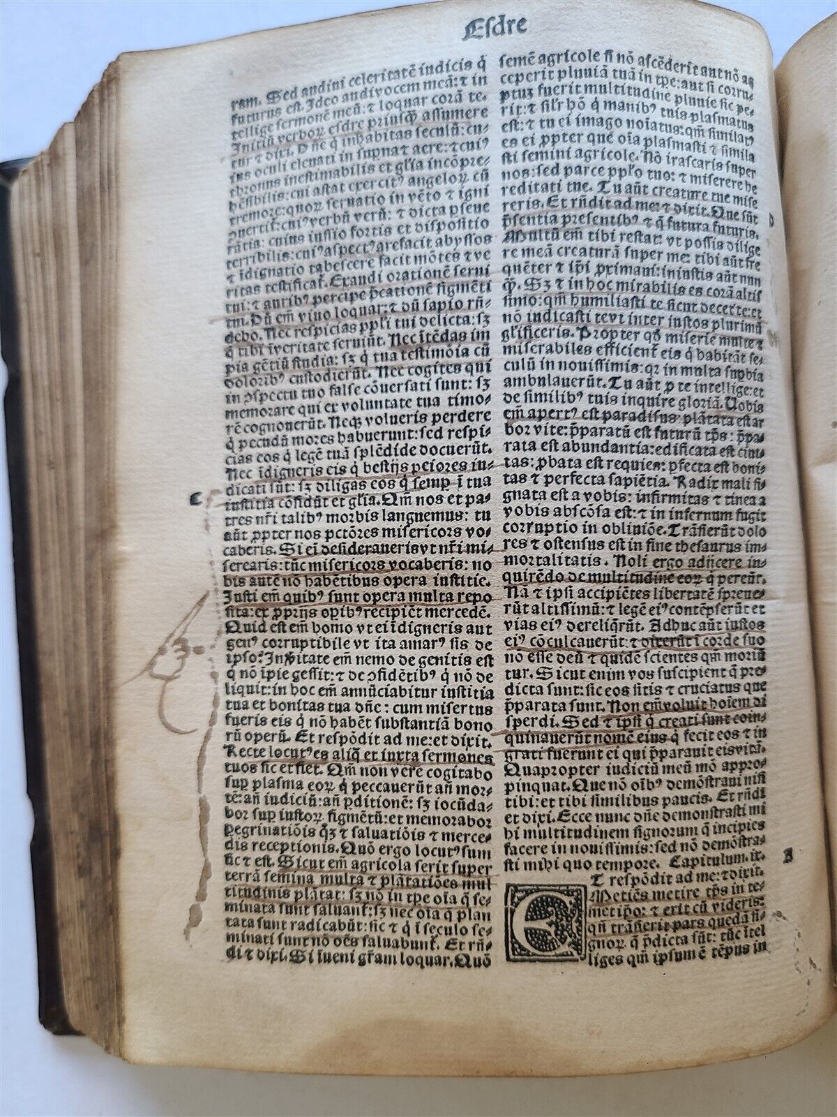 1524 BIBLIA POST-INCUNABULA ILLUSTRATED antique 16th CENTURY BIBLIA scarce