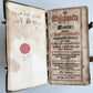 1725 PSALMS of DAVID antique UNUSUAL UNIQUE BINDING w/ BRASS FITTINGS rare