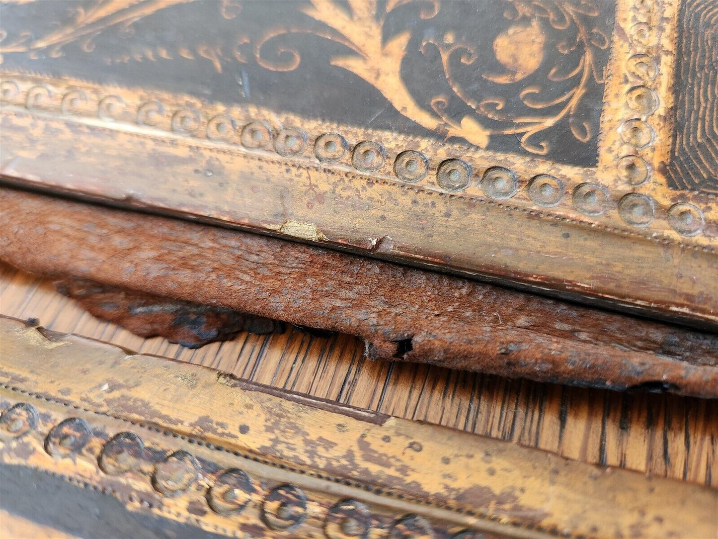 19th CENTURY RARE IMITATION of 15th CENT SIENESE BOOK COVERS Icilio Joni ANTIQUE