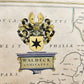 1640 MAP of GERMANY WALDECK COUNTY by WILLEM BLAEU antique AUTHENTIC handcolored