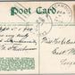 CATS in HAT CATSKILLS PA GREETINGS ANTIQUE POSTCARD