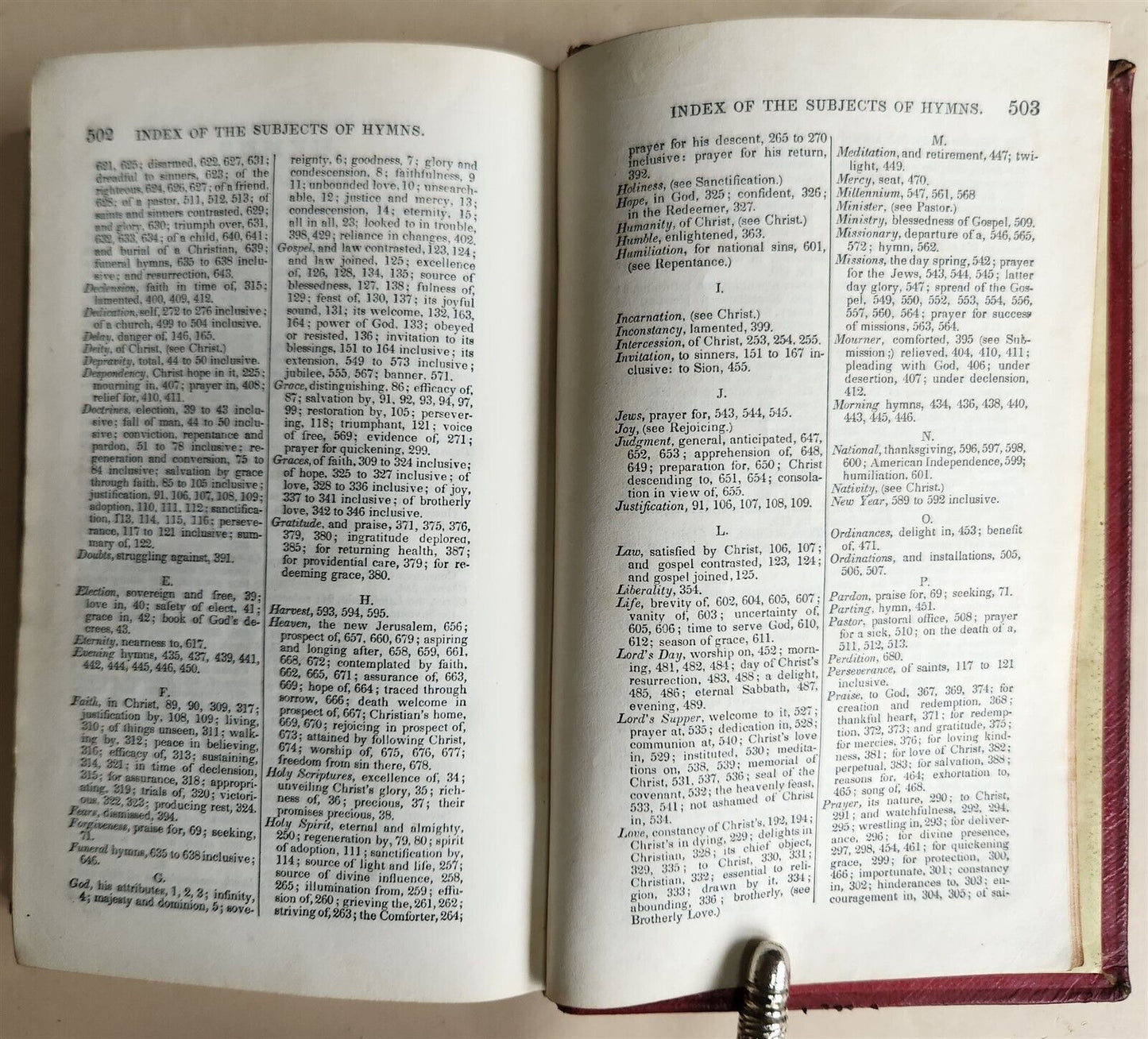 1843 PSALMS & HYMNS in PREBYTERIAN CHURCH in USA antique PHILADELPHIA