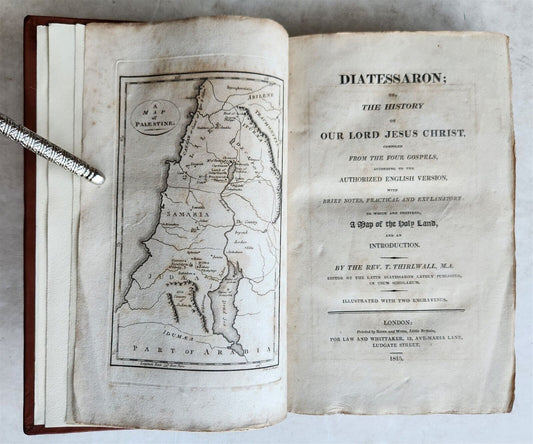 1815 DIATESSARON or, THE HISTORY OF OUR LORD JESUS CHRIST antique ILLUSTRATED