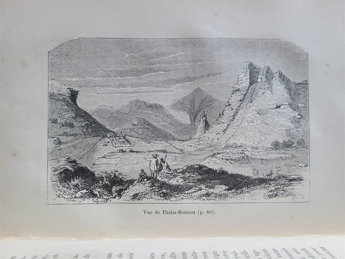 1859 AFRICA TRAVELS antique ILLUSTRATED Les Bassoutos ou vingt-trois annees