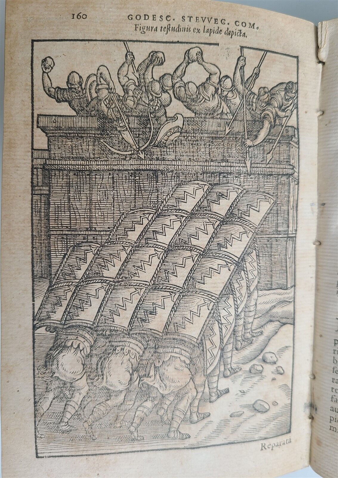 1592 MILITARY HISTORY FULLY ILLUSTRATED antique PLANTIN De re militari libri IV