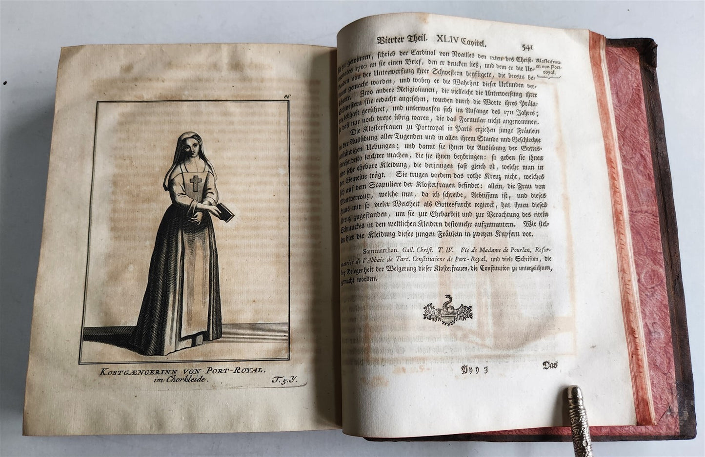 1755 ILLUSTRATED COSTUME HISTORY of MONKS & KNIGHTS for both sexes antique