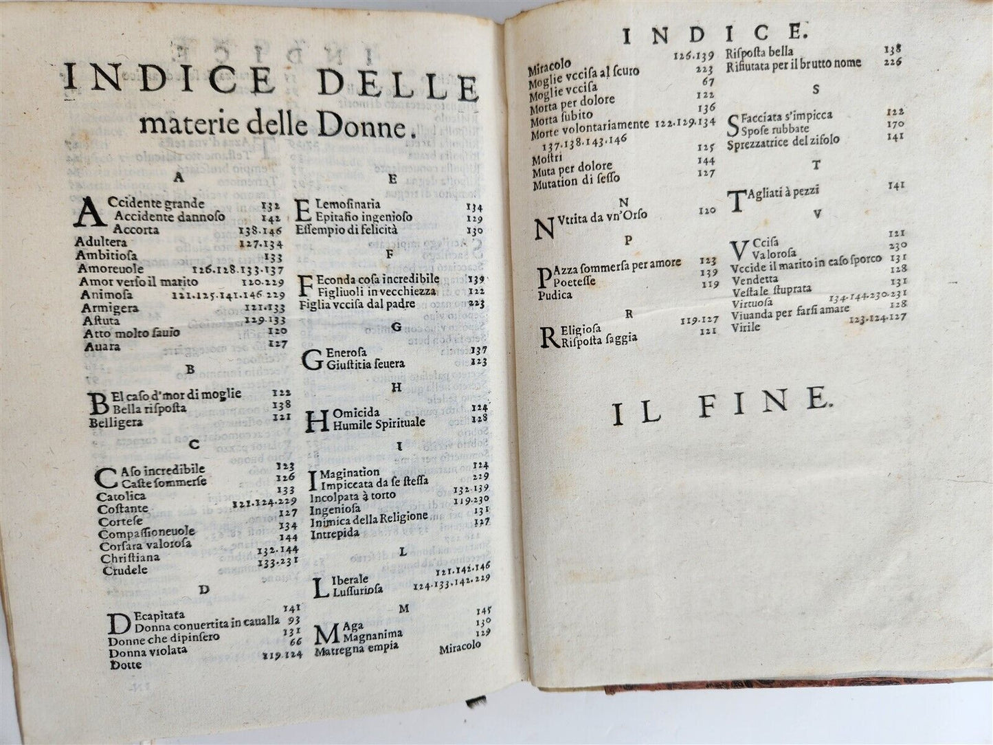 1607 IL VAGO & DILETTEUOLE GIARDINO OVE SI LEGGONO antique ITALIAN