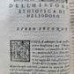 1582 LA DILETTEVOLE HISTORIA DI HELIODORO antique in ITALIAN Vellum binding