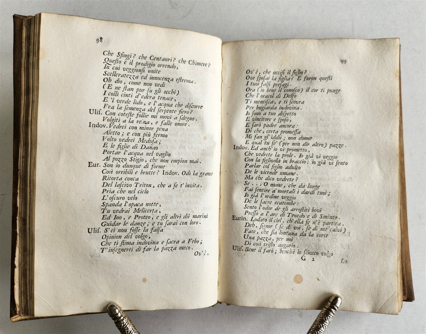 1736 POETRY antique POESIE del SIGNOR ABATE DOMENICO LAZZARINI vellum bound